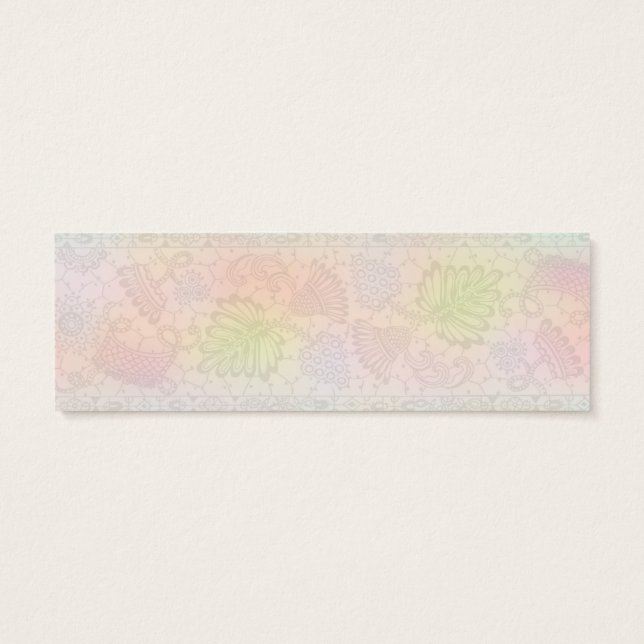 Cartes De Visite Design romantique de fleurs pastel (Dos)