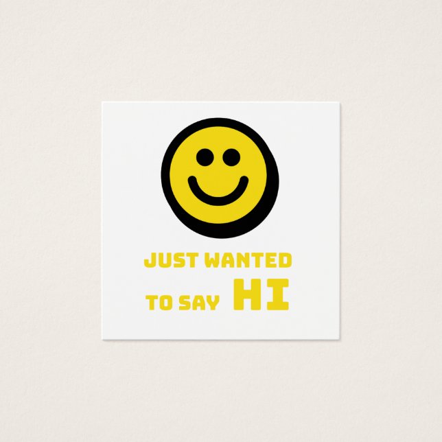 Cartes De Visite Design souriant (Devant)