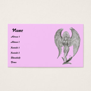 Cartes De Visite Dessin au crayon Angel