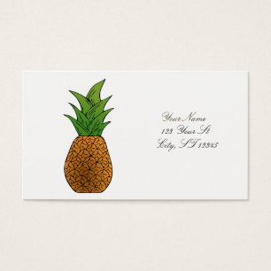 Cartes De Visite dessin d'ananas Thunder_Cove