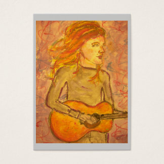 Cartes De Visite dessin de guitare acoustique