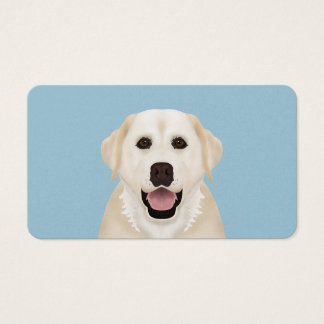 Cartes De Visite dessin de l'récupérateur du labrador jaune