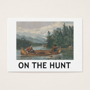 Cartes De Visite DESSUS sur la chasse