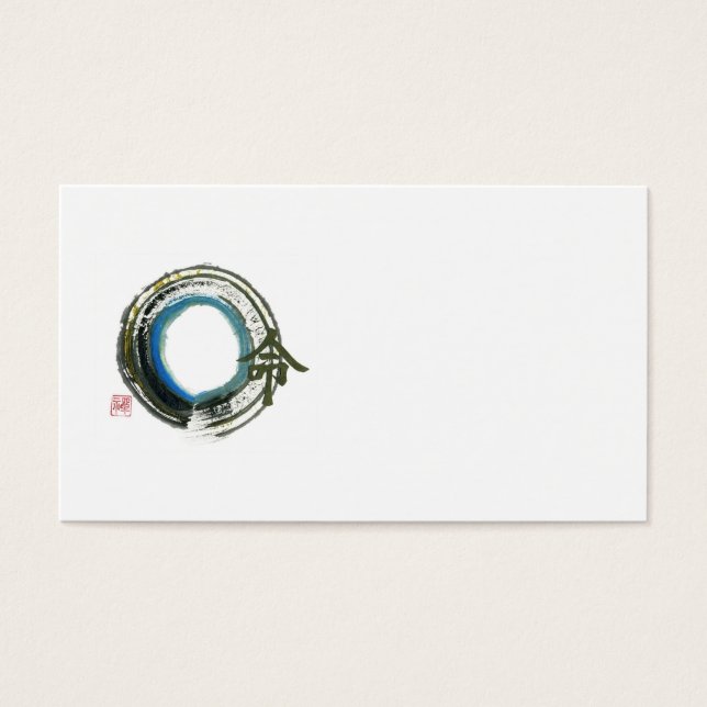 Cartes De Visite Destinée en Zen, Enso (Devant)
