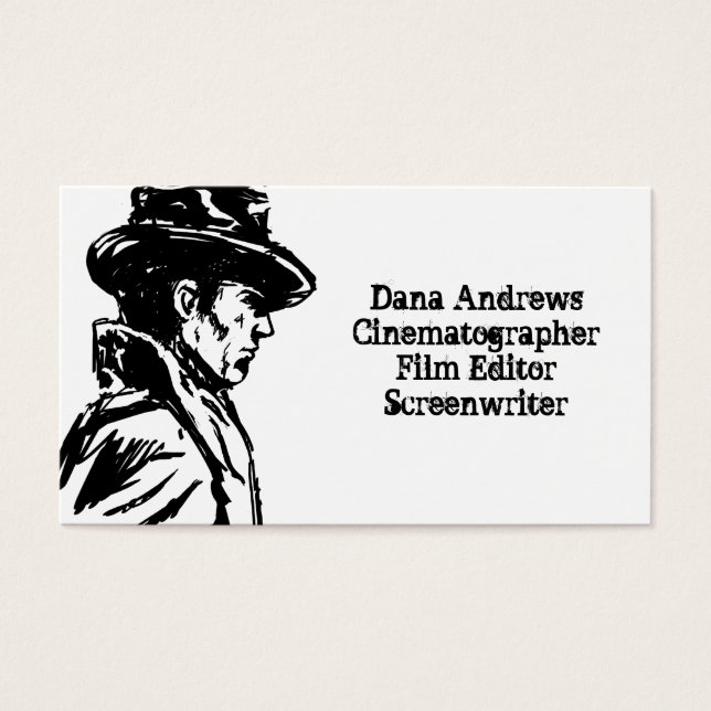 Cartes De Visite Détective Film Noir (Devant)