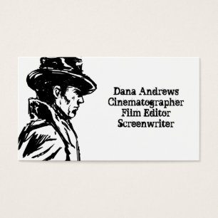 Cartes De Visite Détective Noir de film