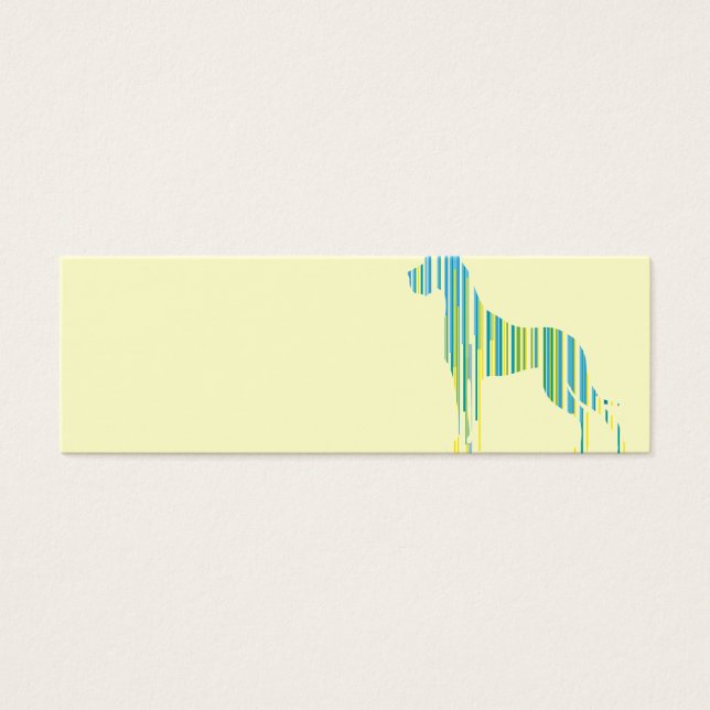 Cartes De Visite Deutsche Dogge Minimalistisch (Devant)