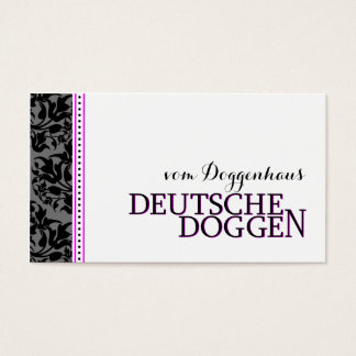 Cartes De Visite Deutsche Doggen romantisch