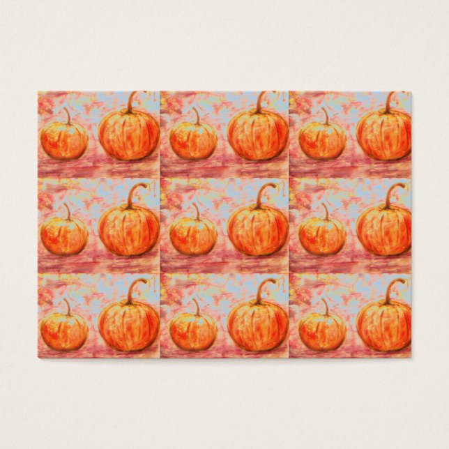 Cartes De Visite deux citrouilles (Devant)