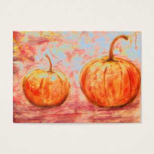 Cartes De Visite deux citrouilles
