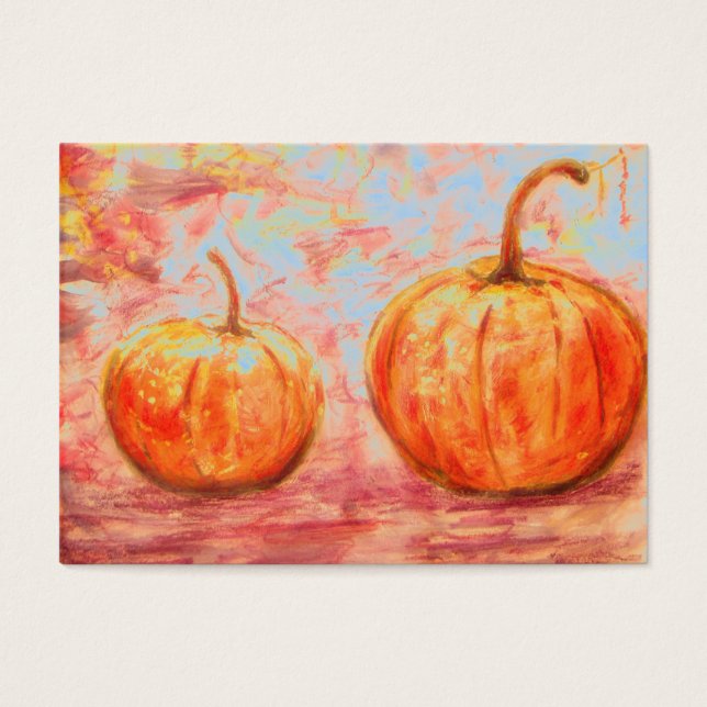 Cartes De Visite deux citrouilles (Devant)