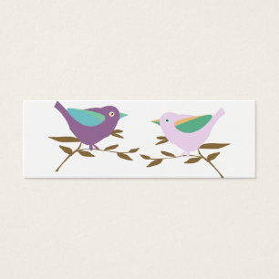 Cartes De Visite Deux petits oiseaux