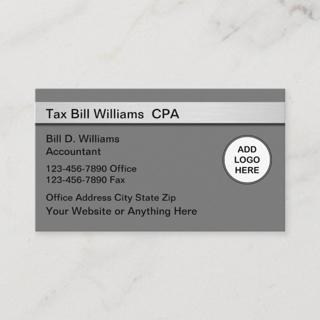 Cartes de visite d'expert-comptable CPA (Devant)