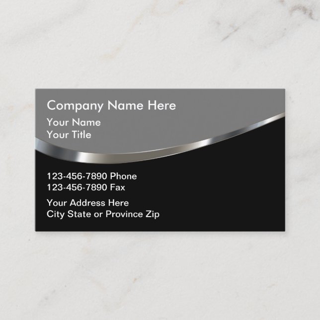 Cartes de visite d'expert-comptable vernis moderne (Devant)