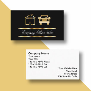 Cartes de visite d'expert d'assurance