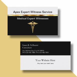 Cartes de visite d'expert témoin médical