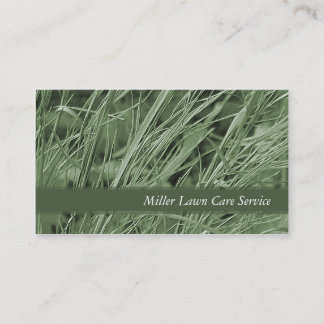 Cartes de visite d'herbe verte