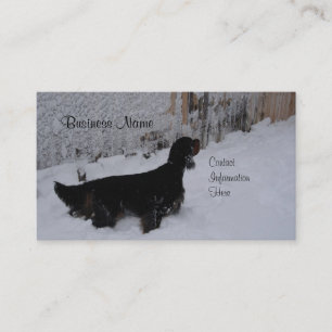 Cartes de visite d'hiver de poseur de Gordon