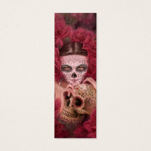 Cartes De Visite Dia de los Muertos Bookmark