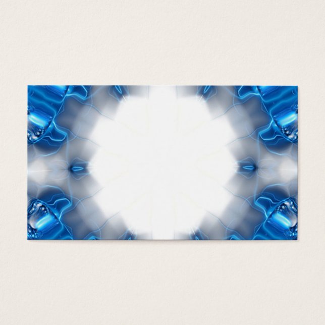 Cartes De Visite Diamants bleus (Devant)