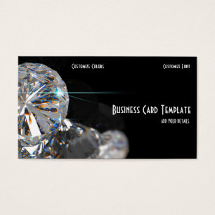 Cartes De Visite Diamants en pierre de bijoux