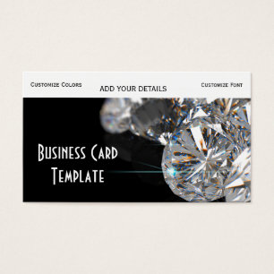 Cartes De Visite Diamants en pierre de bijoux