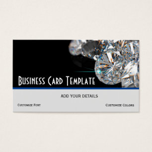 Cartes De Visite Diamants en pierre de bijoux