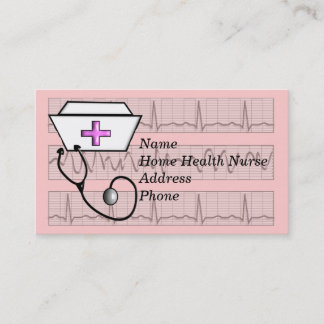 Cartes de visite d'infirmier autorisé