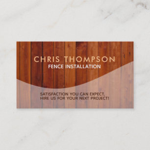 Cartes de visite d'installations de barrière