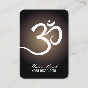 Cartes de visite d'instructeur de yoga