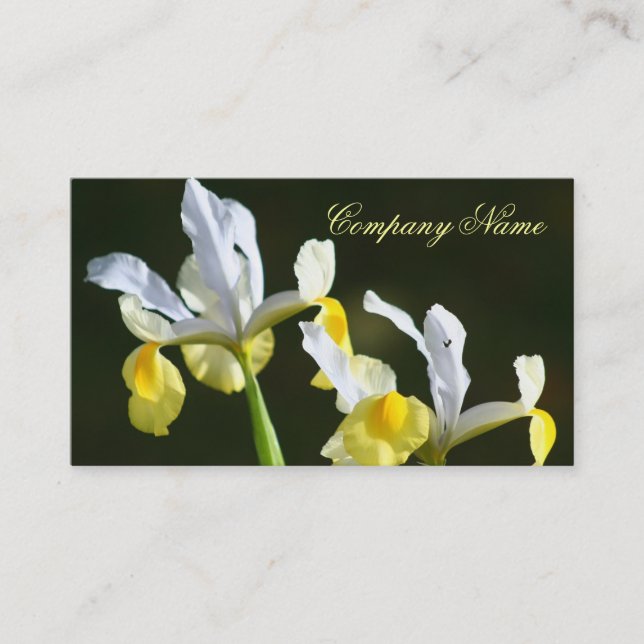 Cartes de visite d'iris (Devant)