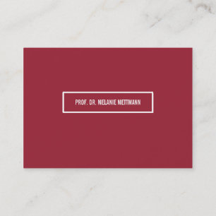 Cartes de visite discrètes