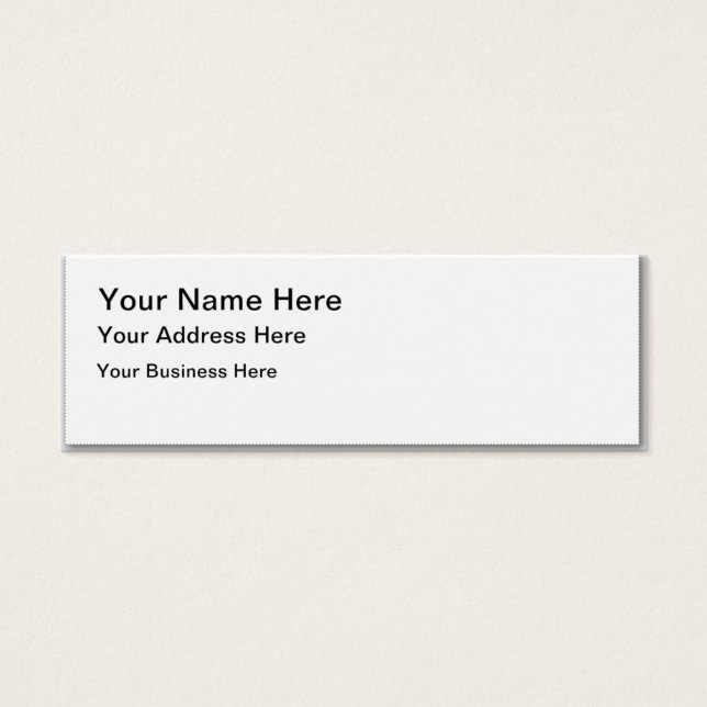 Cartes De Visite DIY Design Your Own Zazzle Venin Item (Devant)