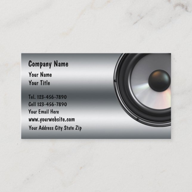 Cartes de visite DJ (Devant)