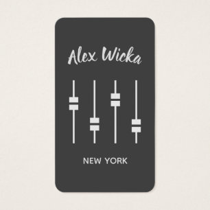 Cartes De Visite DJ Audio Engineer