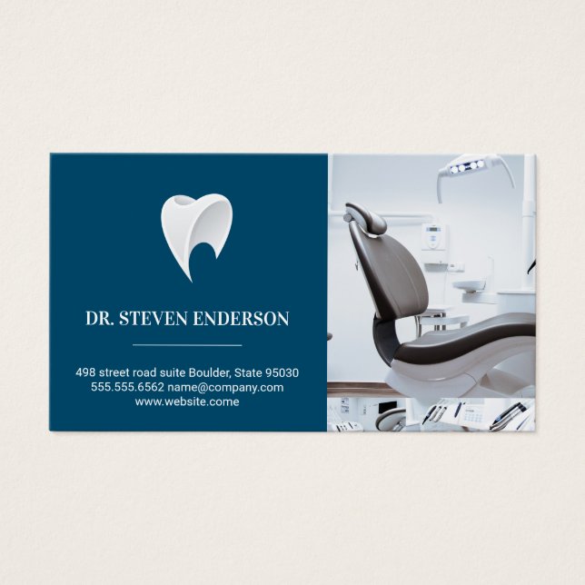 Cartes De Visite Docteur | Logo dentaire (Devant)