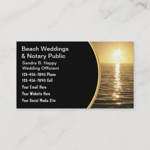 Cartes de visite d'Officiant de mariage