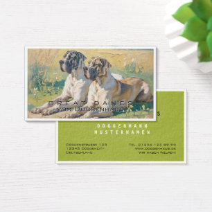 Cartes De Visite Dogue allemand 
