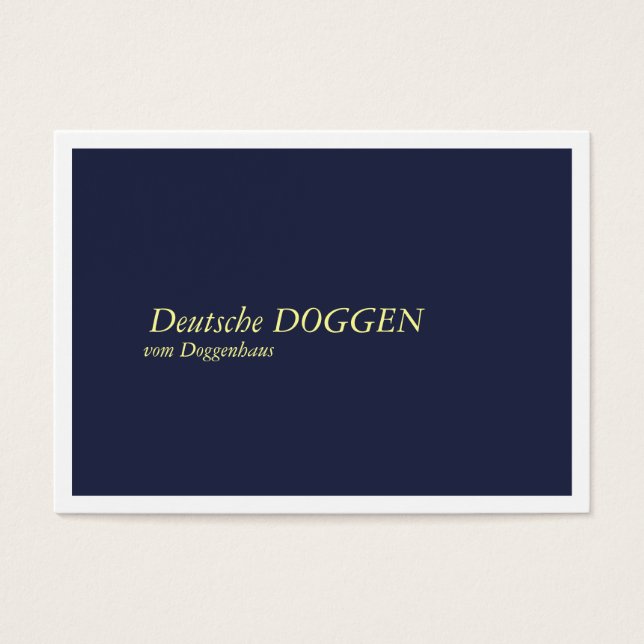 Cartes de visite Dogues Allemands (Devant)