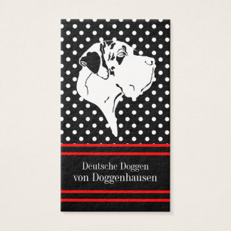 Cartes de visite Dogues Allemands