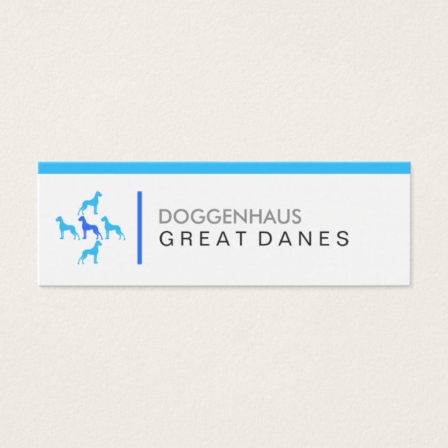 Cartes de visite Dogues Allemands (Devant)