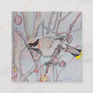 Cartes de visite d'oiseau, art sauvage de cartes
