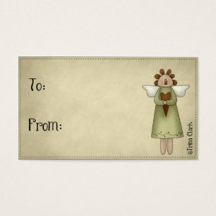 Cartes De Visite Doll Raggedy Country Primitive Design Tags cadeaux