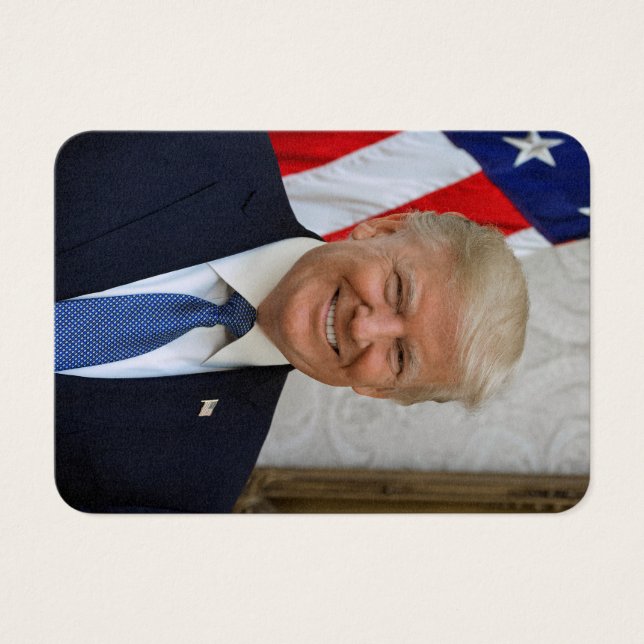 Cartes De Visite Donald Trump Président des États-Unis Maison Blanc (Devant)