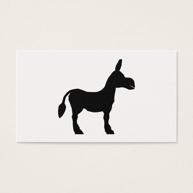 Cartes De Visite Donkey silhouette (Devant)