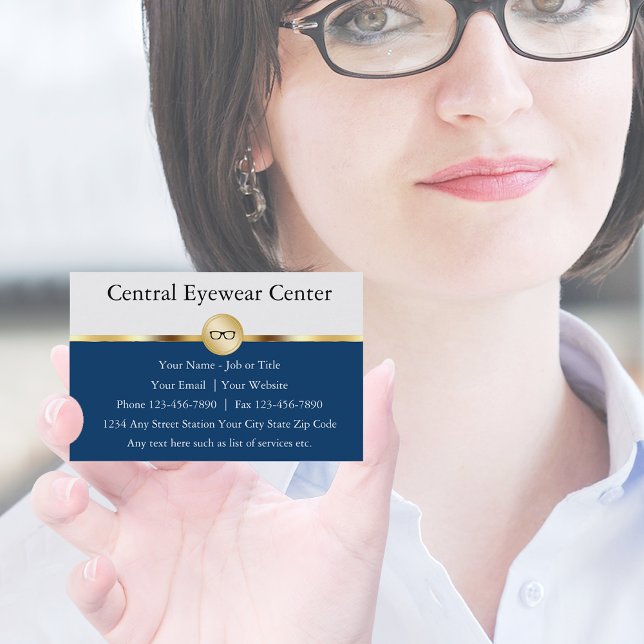 Cartes de visite d'opticien (Créateur téléchargé)