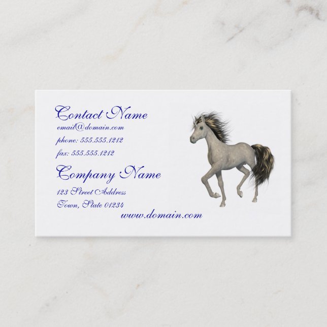 Cartes de visite d'or de licorne (Devant)