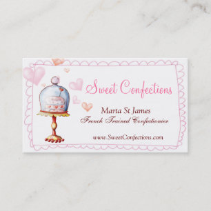 Cartes de visite doux de confections