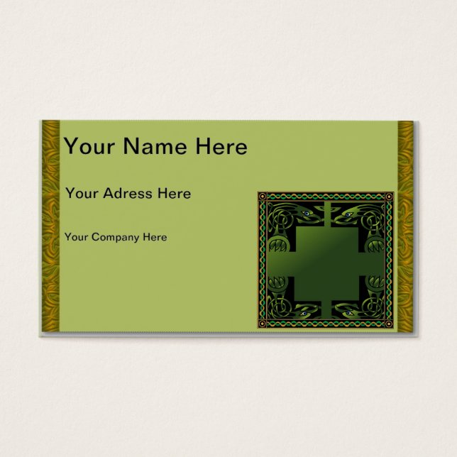 Cartes De Visite Dragon celtique (Devant)