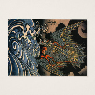 Cartes De Visite Dragon en mer
